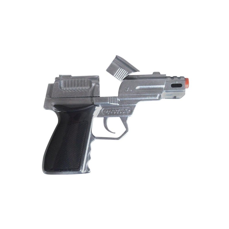 PISTOLET POLICE A AMORCES  EN METAL 15 CM
