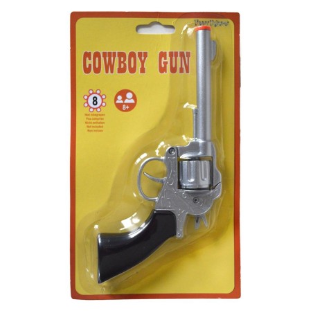 PISTOLET OU REVOLVER A AMORCES 8 COUPS EN METAL
