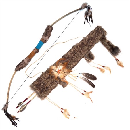 ARC CARQUOIS ET FLECHES D'INDIEN