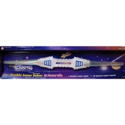 DOUBLE SABRE LASER LUMINEUX ET SONORE EXTENSIBLE 