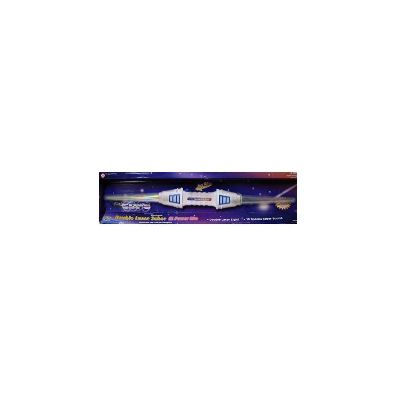 DOUBLE SABRE LASER LUMINEUX ET SONORE EXTENSIBLE DOUBLE SABRE LASER LUMINEUX ET SONORE EXTENSIBLE