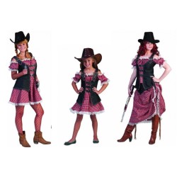 DEGUISEMENT DENIM RANGER FEMME CORSAGE +  JUPE LONGUE WESTERN TAILLE 48-50