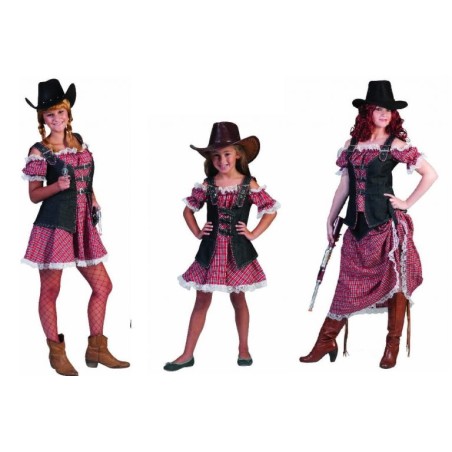 DEGUISEMENT DENIM RANGER FEMME CORSAGE +  JUPE LONGUE WESTERN TAILLE 48-50