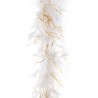 BOA 200 CM 45 G BLANC AVEC FIL D'OR