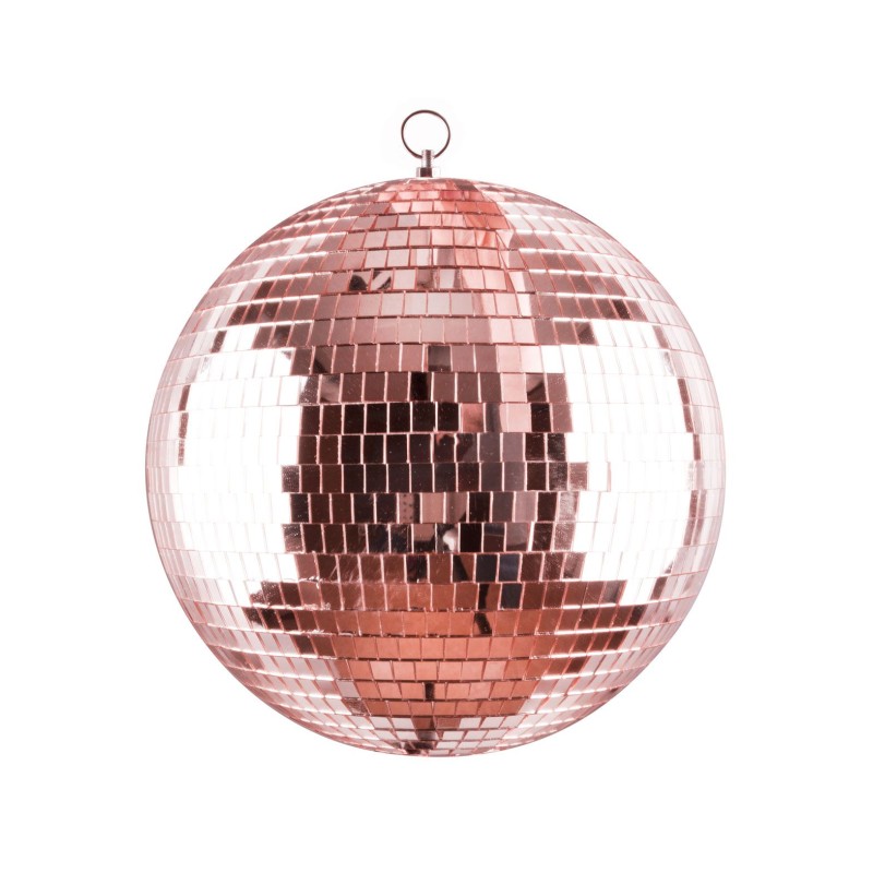 BOULE A FACETTES MIROIR 30 CM ROSE BOULE A FACETTES MIROIR 30 CM ROSE