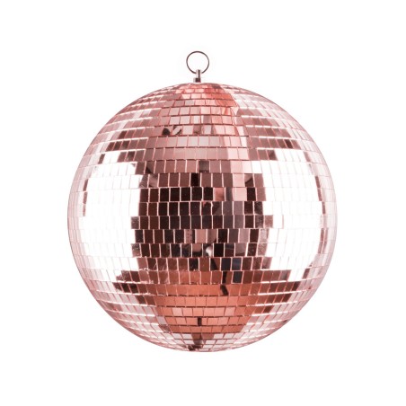 BOULE A FACETTES MIROIR 30 CM ROSE 