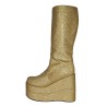 BOTTES PLATFORM PAILLETEES OR TAILLE 40-41