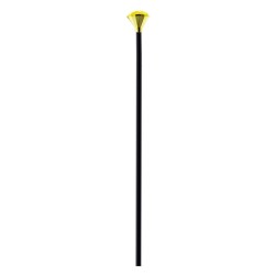 CANNE POMMEAU DIAMANT OR 125 CM EN PLASTIQUE