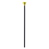 CANNE POMMEAU DIAMANT OR 125 CM EN PLASTIQUE
