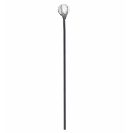 CANNE OU BATON DE SORCIER OU MALEFIQUE AVEC BOULE LUMINEUSE 120 CM