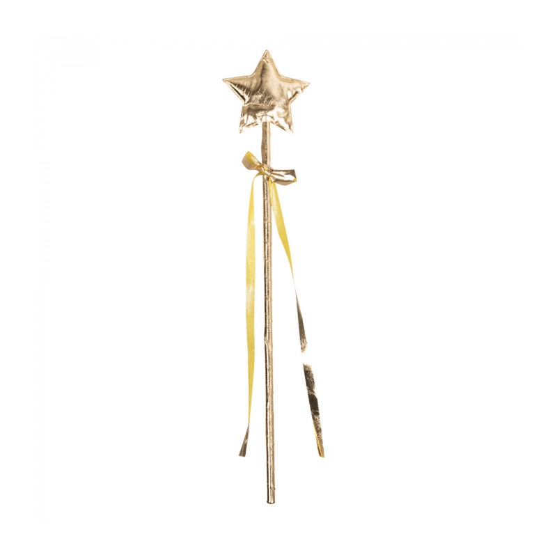 BAGUETTE MAGIQUE DOREE ETOILE OR AURELIA 40 CM BAGUETTE MAGIQUE DOREE ETOILE OR AURELIA 40 CM