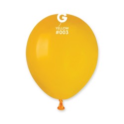 50 BALLONS JAUNE YELLOW LATEX 13 CM 