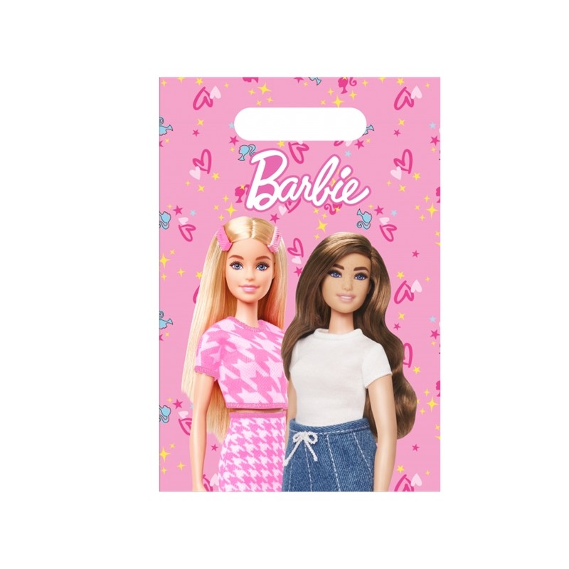 8 SACHETS CADEAUX BARBIE EN PLASTIQUE 8 SACHETS CADEAUX BARBIE EN PLASTIQUE