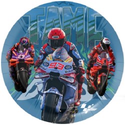 8 ASSIETTES MOTO GP EN CARTON 23 CM
