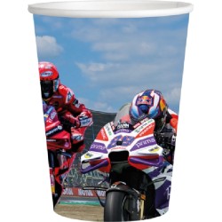 8 GOBELETS MOTO GP EN CARTON 250 ML