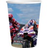 8 GOBELETS MOTO GP EN CARTON 250 ML