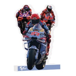 DECORATION DE TABLE EN SAGEX MOTO GP 29,3 x 17,5 X 4  CM