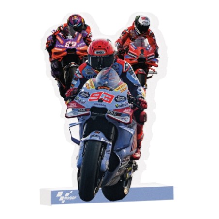 DECORATION DE TABLE EN SAGEX MOTO GP 29,3 x 17,5 X 4  CM