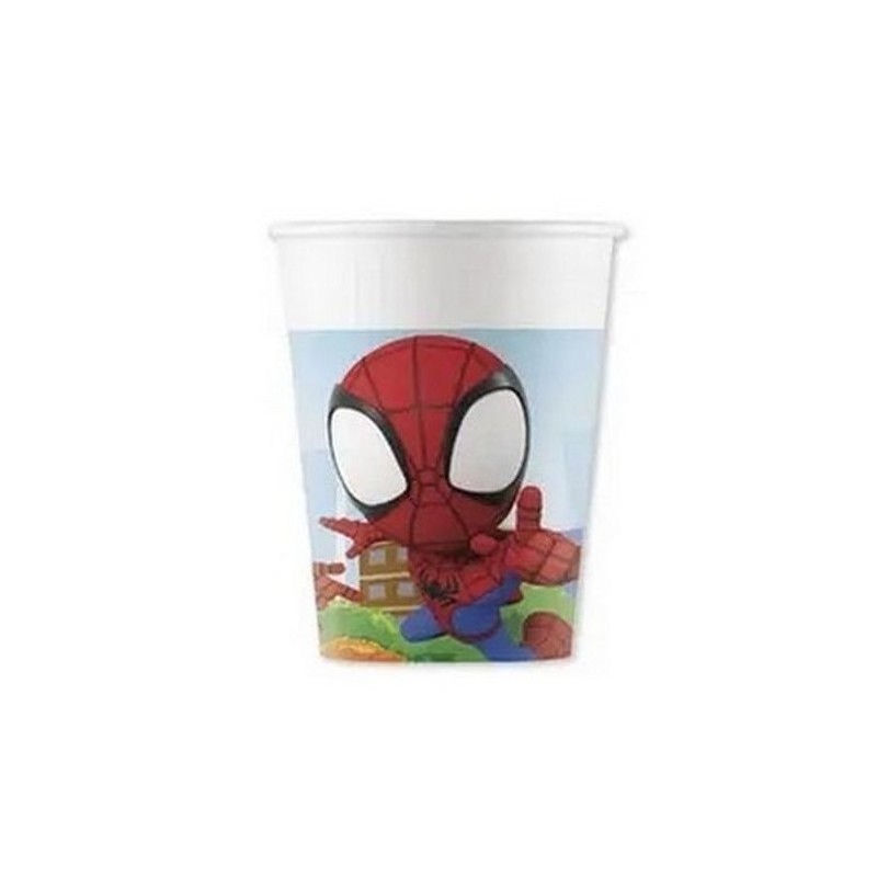 8 GOBELETS SPIDEY ET SES AMIS 200 ML 