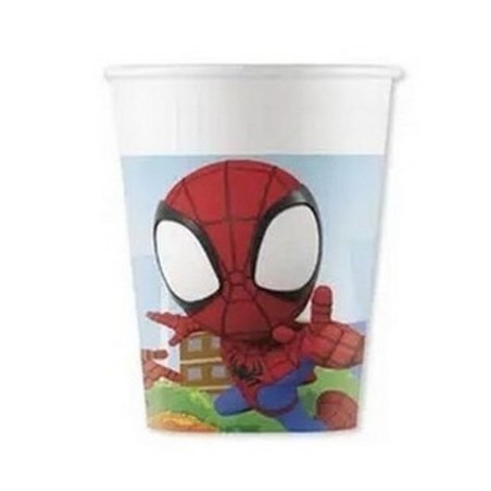 8 GOBELETS SPIDEY ET SES AMIS 200 ML 