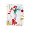 BALLON METALLIQUE CANDY CANNE ROUGE ET BLANC 50 X 82 CM