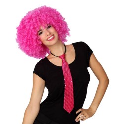 CRAVATE FUSCHIA A SEQUINS ADULTE