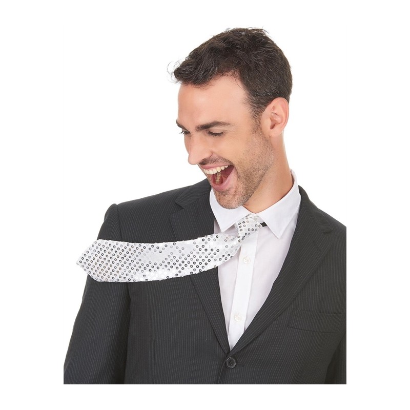 CRAVATE SEQUIN ARGENT CRAVATE SEQUIN ARGENT