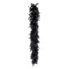 BOA PLUMES NOIR LAME ARGENT