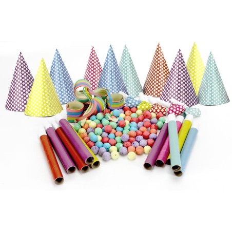 SAC OU POCHETTE DE COTILLONS POUR 10 PERSONNES