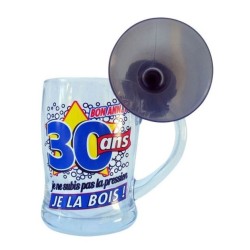 CHOPE A BIERE TROMPETTE ANNIVERSAIRE 30 ANS 