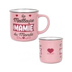 MUG LA MEILLEURE MAMIE DU MONDE COULEUR ROSE