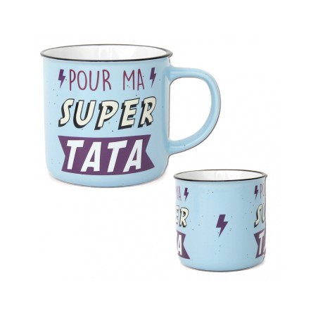 MUG POUR MA SUPER TATA COULEUR BLEU