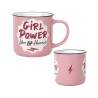 MUG COULEUR ROSE GIRL POWER LIBRE ET HEUREUSE
