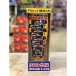 VERRE A BIERE GEANT XXL LES 10 COMMANDEMENTS DE MON PAPA 