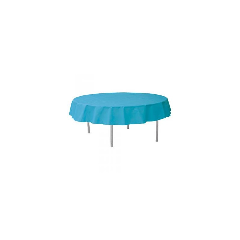 NAPPE RONDE UNIE BLEU TURQUOISE SPUNBOND DIAMETRE 2,40 M NAPPE RONDE UNIE BLEU TURQUOISE SPUNBOND DIAMETRE 2,40 M