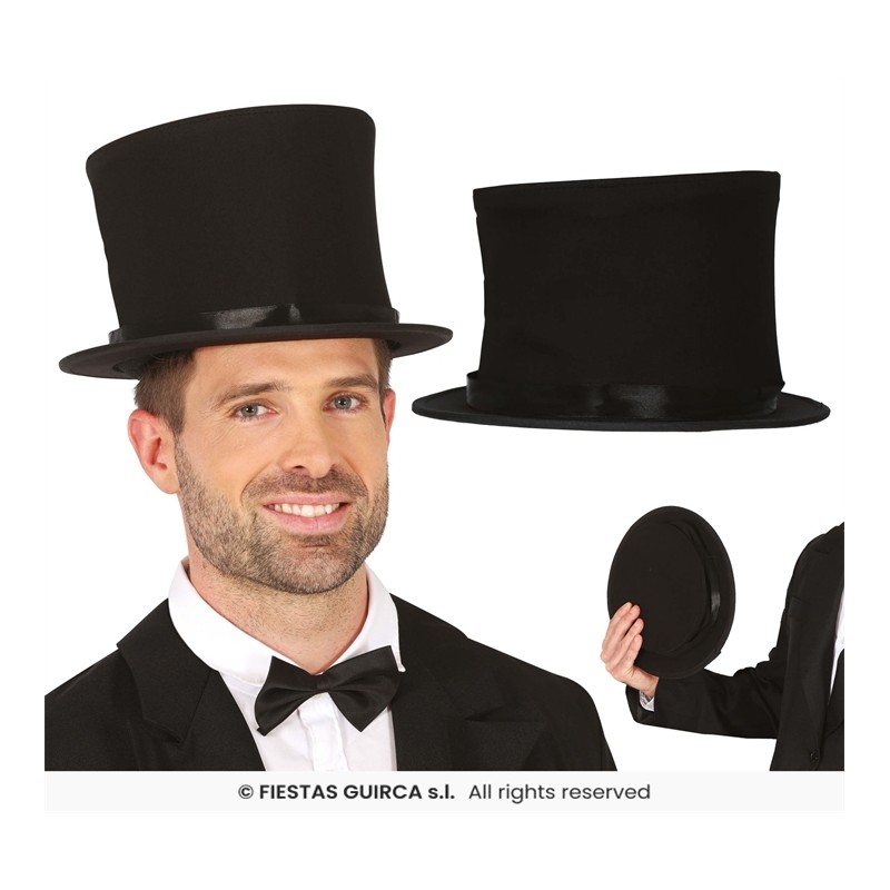 CHAPEAU HAUT DE FORME A CLAP