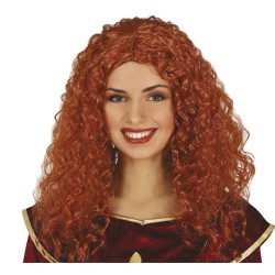 PERRUQUE CHEVEUX LONGS ROUX BOUCLES