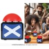 BOUTON X BUZZER SON ET LUMIERES 10 X 8 CM 