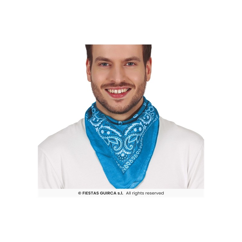 BANDANA COW BOY BLEU BANDANA COW BOY BLEU