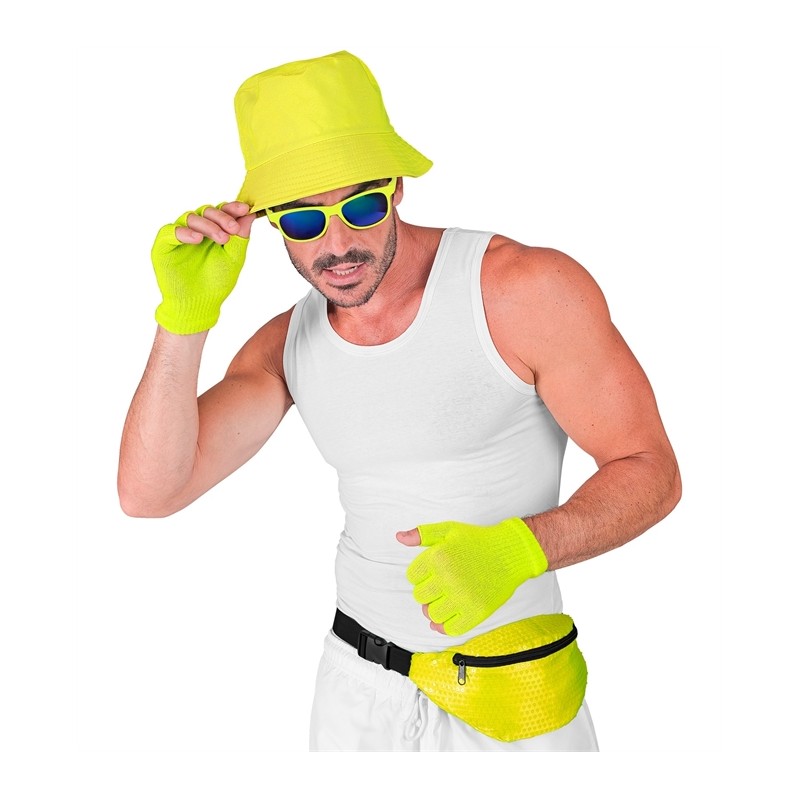 SAC BANANA STRASS JAUNE FLUO SAC BANANA STRASS JAUNE FLUO