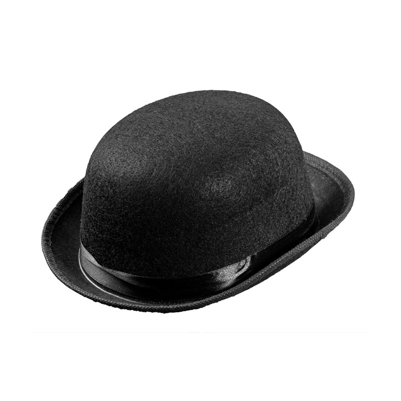CHAPEAU MELON NOIR EN FEUTRE CHAPEAU MELON NOIR EN FEUTRE