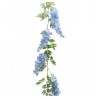 GUIRLANDE VEGETALE FLEUR GLYCINE BLEUE 180CM X 28CM X 9CM