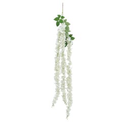 BRANCHE FLEURS HORTENSIA BLANCHES 170CM X 20CM X 5CM
