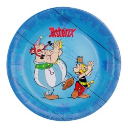 8 ASSIETTES EN CARTON BIODEGRADABLE ASTERIX® 23CM 