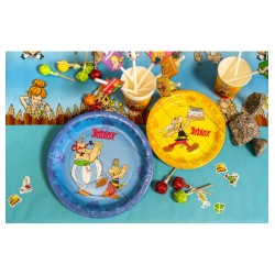 8 ASSIETTES EN CARTON BIODEGRADABLE ASTERIX® 18CM 