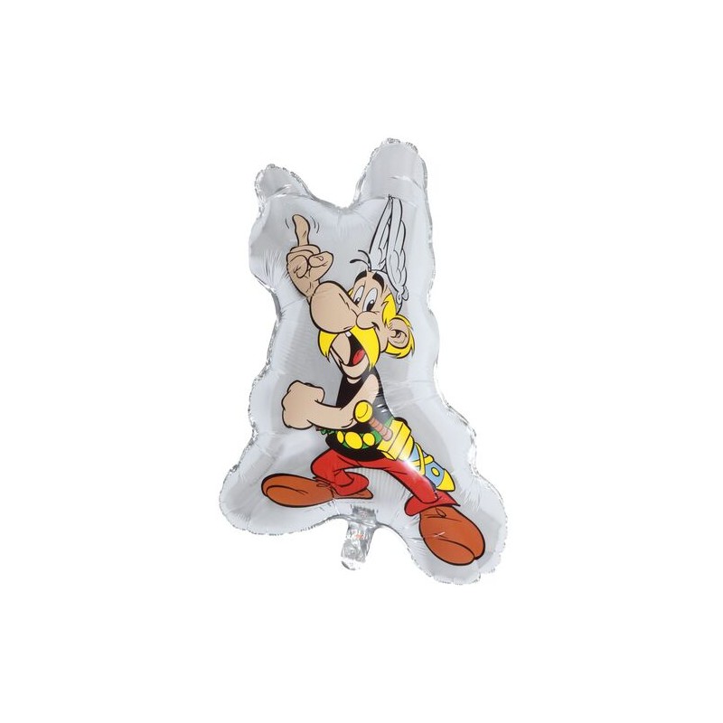 BALLON METALLIQUE PERSONNAGE ASTERIX 77 CM 