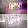 LUMIERE LAMPE NEON PVC HAPPY