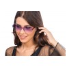 LUNETTES PLASTIQUE FORME COEUR VERRES FUMES VIOLETS 14CM X 14CM X 5.5CM