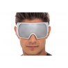 LUNETTES MASQUE EFFET MIRROIR AVEC MONTURE ARGENTEE 15CM X 16CM X 8.2CM