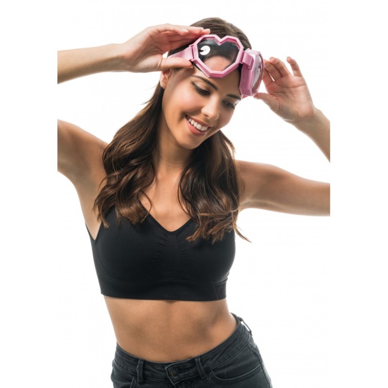 LUNETTES MASQUE MONTURE ROSE FORME COEUR 20CM X 7.5CM LUNETTES MASQUE MONTURE ROSE FORME COEUR 20CM X 7.5CM